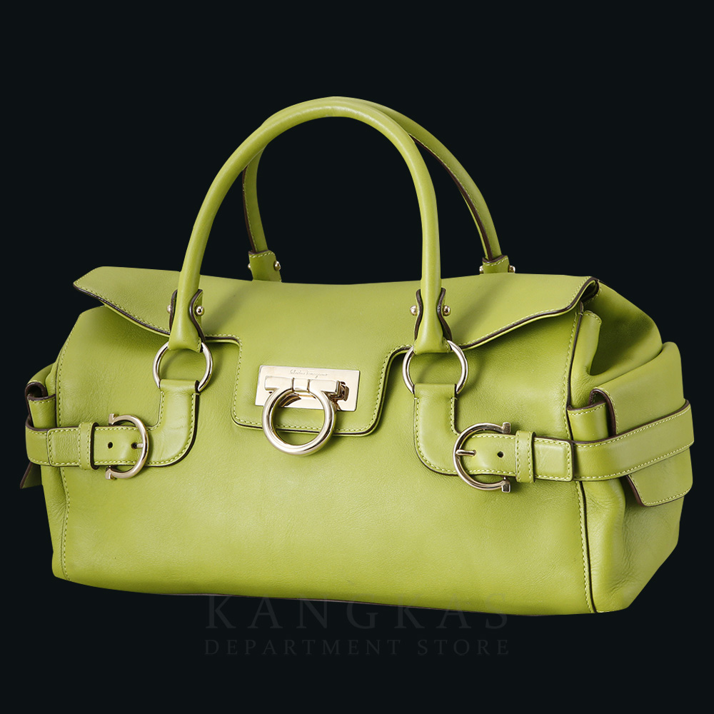 FERRAGAMO(USED)페레가모 간치니 플랩 탑 핸들백